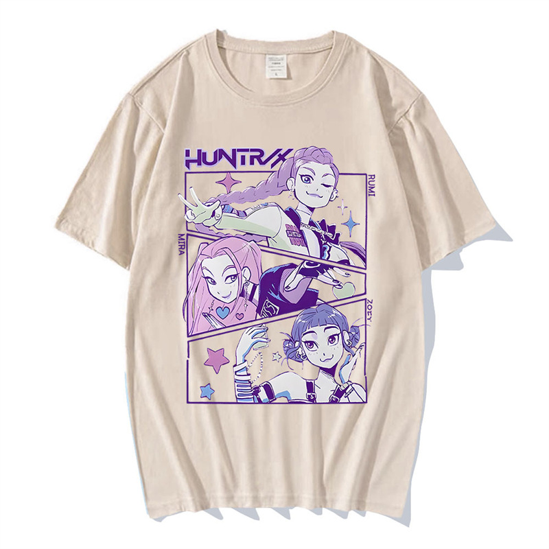 Specially Designed for Cross-Border Kpop Demon Hunters T-Shirt Summer Short Sleeve Male