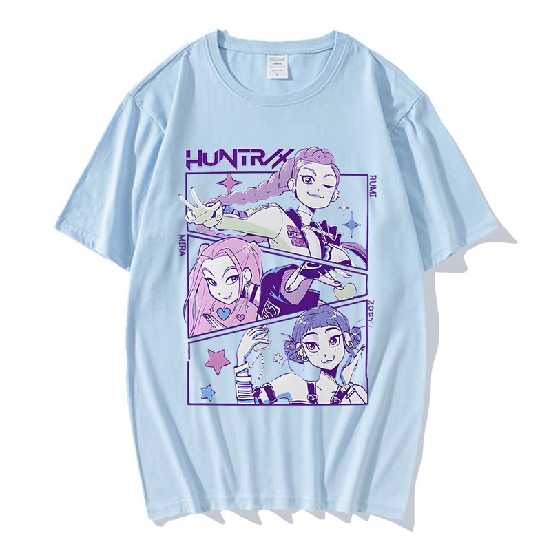 Specially Designed for Cross-Border Kpop Demon Hunters T-Shirt Summer Short Sleeve Male