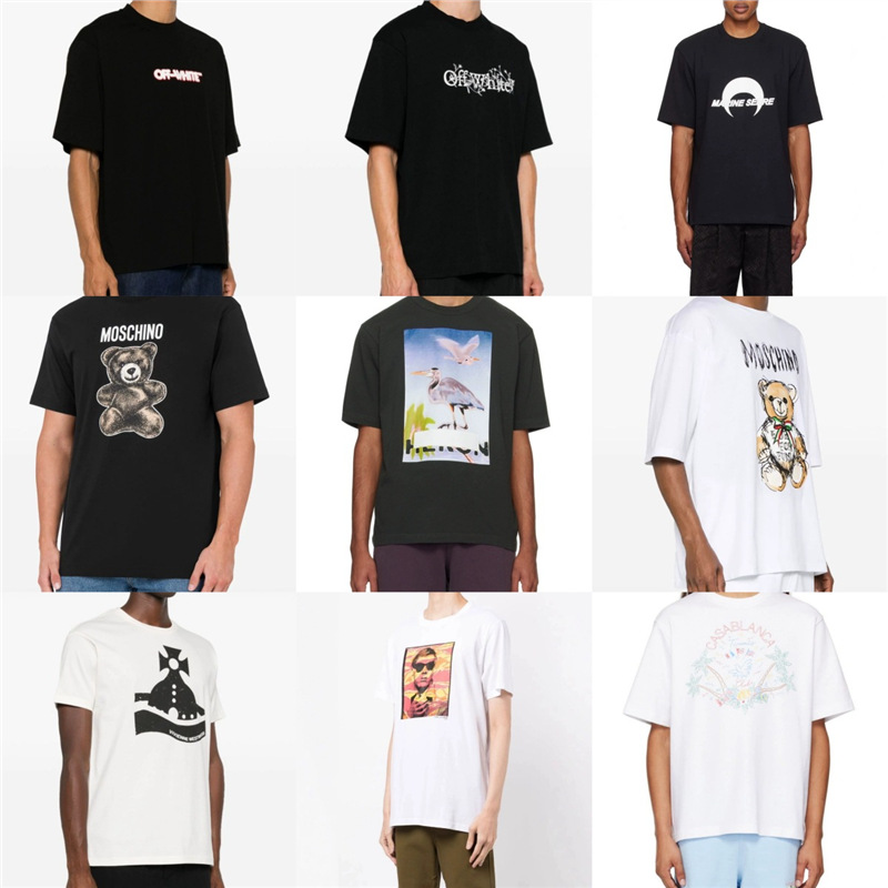 Specially Designed for Cross-Border Trendy Men's Short-Sleeved Men's American T-Shirts for Men and Women, High-Quality Summer Loose Collection Prints