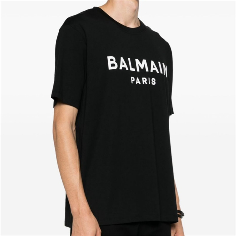 European Size Cotton T-Shirt Versatile 25 Casual New Top Round Neck Short Sleeve Loose Men's Casual Printed High Quality