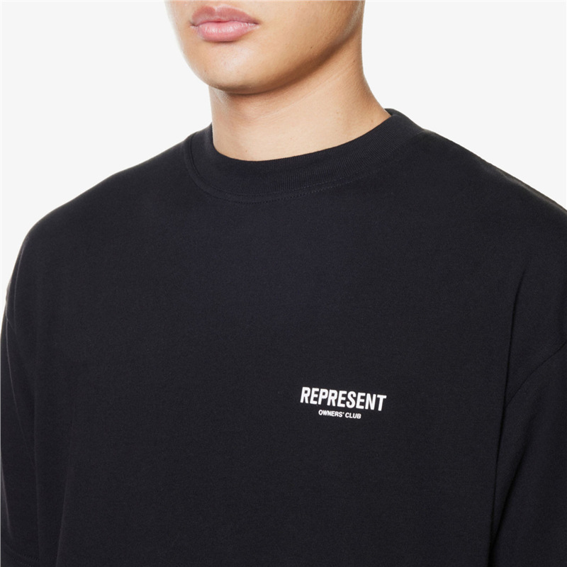 European Size Cotton Tt Shirt Top High Quality Short-Sleeved Printed Logo Letters Casual American New Year 25 Casual Summer Wide