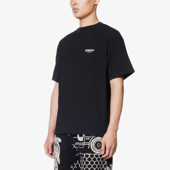European Size Cotton Tt Shirt Top High Quality Short-Sleeved Printed Logo Letters Casual American New Year 25 Casual Summer Wide