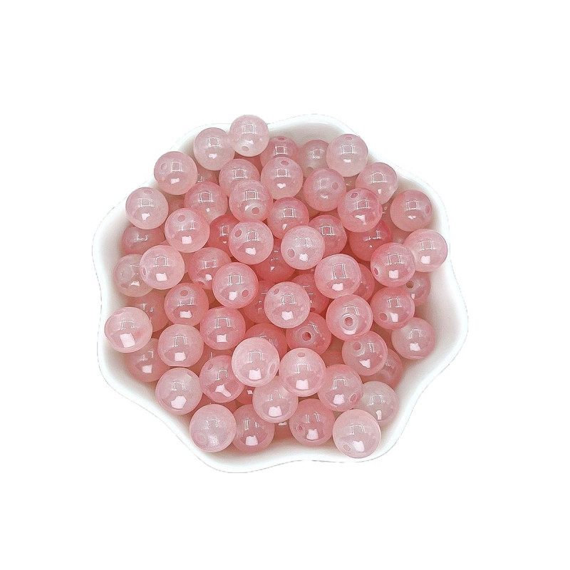 Photosensitive color-changing round beads UV light-changing glass beads DIY jewelry beaded bracelet bracelet glass beads loose beads