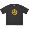 European Size Cotton T-Shirt with Smiley Face for Men and Women, Old Couple Bieber Destroyed Trendy Brand Noeasy Printed T-Shirt Drew Made into Short-Sleeved Retro