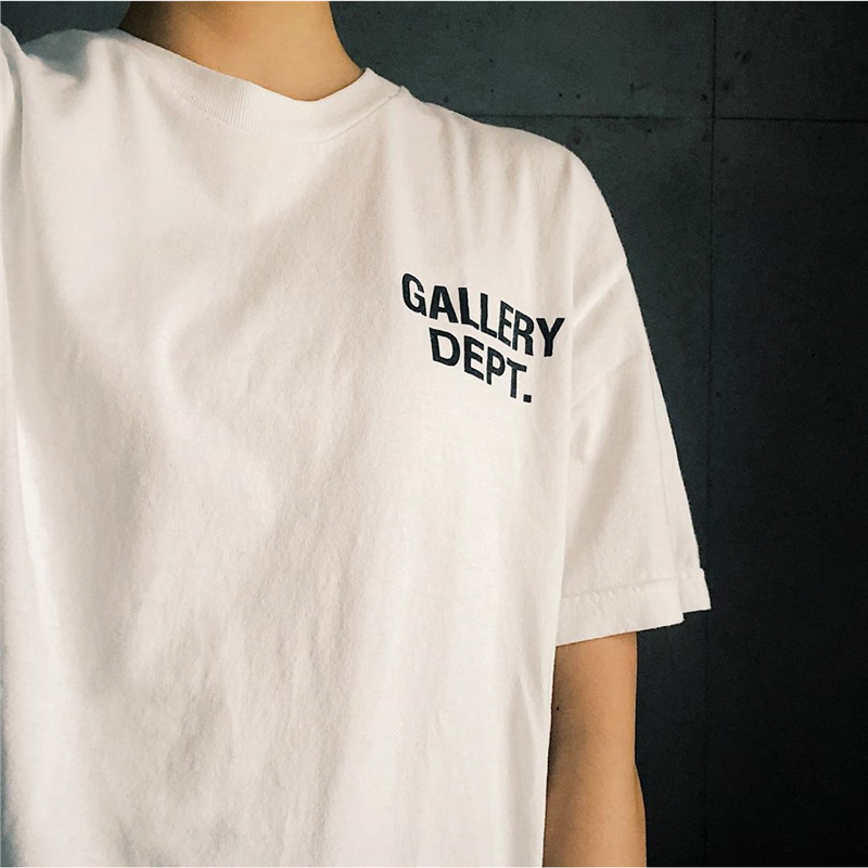 Specially Designed for Cross-Border Men and Women High Street Round Neck Couple Gallerydept Loose Printed Short-Sleeved Street Fashion Letter t