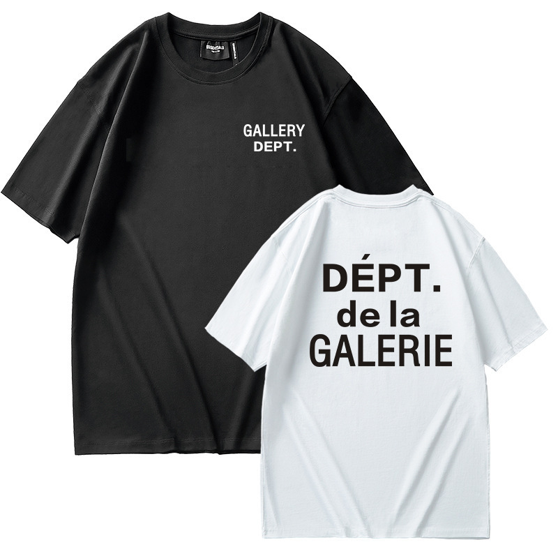 Specially Designed for Cross-Border Men and Women High Street Round Neck Couple Gallerydept Loose Printed Short-Sleeved Street Fashion Letter t