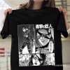 European Size Cotton Tjapanese Anime Attack on Titan Graphic Print t Shirt