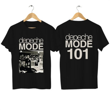European Size Cotton T2025 Men Women t Shirt Casual Depeche Negative Skull
