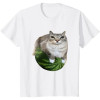 Specially Designed for Cross-Border Silly Cat Watermelon Print T-Shirt a Fun Watermelon