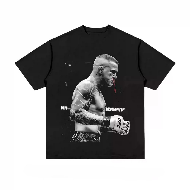 European Size Cross-Border 2025 New Retro Nd Portrait Classic Ufc Star Print Wo