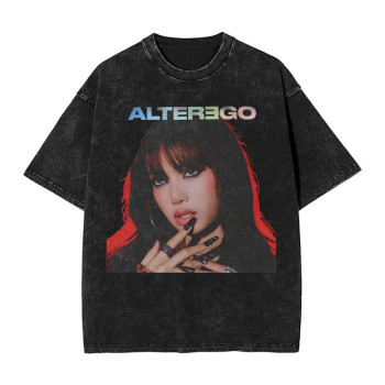 European Size Cross-Border Jennie Ruby the First Studio Album t Shirt Men's Pu