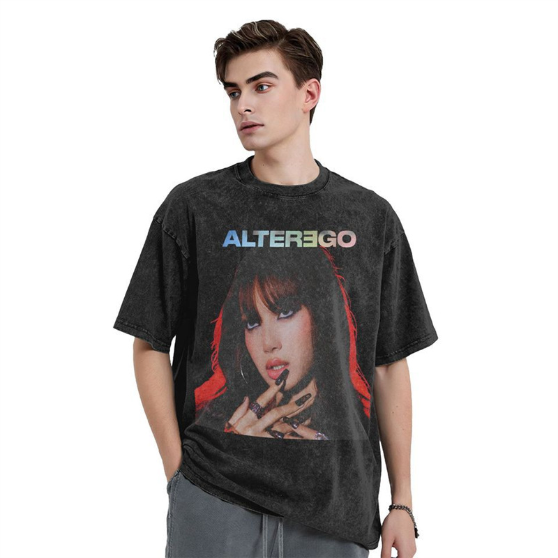 European Size Cross-Border Jennie Ruby the First Studio Album t Shirt Men's Pu