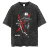 European Size Cross-Border Japanese Anime Print Tshirt 2025 Summer Men Streetwear