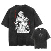 Cross-Border European Code 2025 Japanse Anime Jujutsu Kaisen Print Vintage T-Sh
