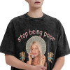 European Size Cotton Tretrotparistpoorshirthiltonswashedhophipbeingstop