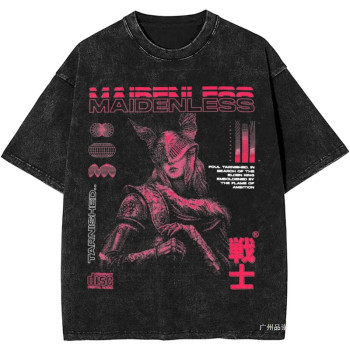 European Size Cross-Border Women Men Malenia Blade of Miquella Washed t Shirt S