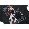 Cross-Border European Size Printed Retro Hip-Hop Men's T-Shirt Rap Short-Sleeve Singer Vintage Washed European Style