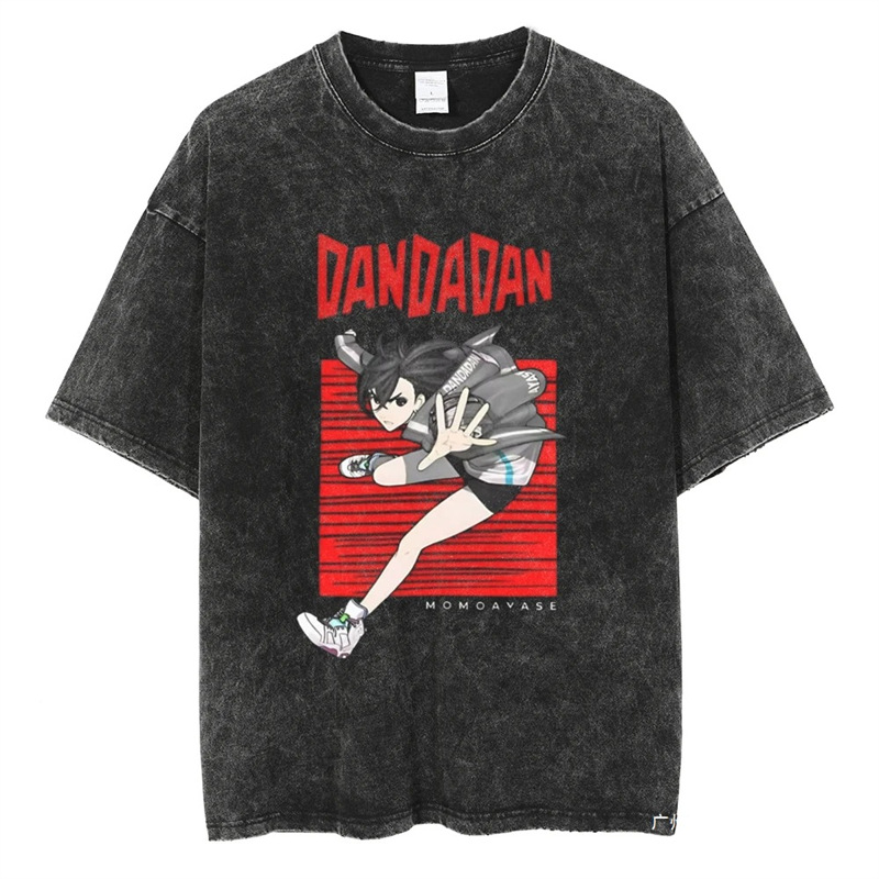 European Size Cotton Tnew Vintage Oversized Streetwear Anime Graphic Print