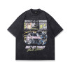 Cross-Border European Size Anime Vintage Y2K Short-Sleeve Printed Shirt Oversized T-Shirt Washed T-Shirt Unisex Harajuku Style
