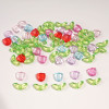 Acrylic tulip petals leaves hand string beads handmade diy bracelet earrings jewelry decorative accessories wholesale