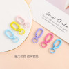 Personalized colorful metal jewelry pendants creative U-shaped spring buckle bag pendants diy handmade pendant jewelry wholesale