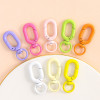 Personalized colorful metal jewelry pendants creative U-shaped spring buckle bag pendants diy handmade pendant jewelry wholesale