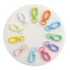 Personalized colorful metal jewelry pendants creative U-shaped spring buckle bag pendants diy handmade pendant jewelry wholesale
