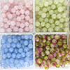 diy jewelry accessories beaded crystal loose beads bracelet with beaded pink crystal agate raw stone beads natural crystal loose beads