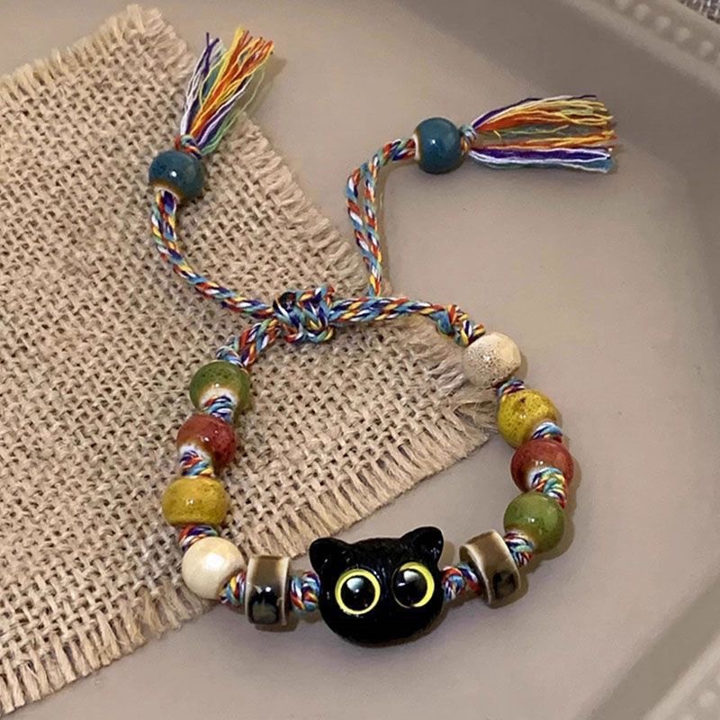 Summer colorful dopamine bracelet light luxury niche high-end beaded bracelet hot style temperament versatile hand accessories wholesale