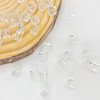 Glass straight hole color sugar cube bracelet bead beads diy bracelet square bead material jewelry accessories