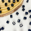Glass straight hole color sugar cube bracelet bead beads diy bracelet square bead material jewelry accessories