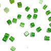 Glass straight hole color sugar cube bracelet bead beads diy bracelet square bead material jewelry accessories