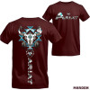 Specially Designed for Cross-Border Cotton Ariat T-Shirt - Western Tribal Bull Skull Graphic,