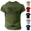 Specially Designed for Cross-Border Cotton Rogue Style Usa Distressed Flag Men's T-Shirt, Cas