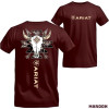 Cross-Border European Code Ariat Men's & Women's T-Shirt Tribal Skull & Arrow g