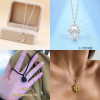Korean version of simple titanium steel necklace for women, versatile and non-fading pendant, night market stall jewelry supply
