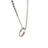 Korean version of simple titanium steel necklace for women, versatile and non-fading pendant, night market stall jewelry supply