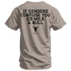 Specially Designed for Cross-Border Cotton if Genders Confuse You Go Milk a Bull on Back Men'