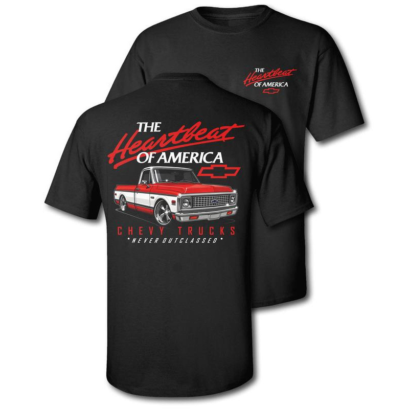 Specially Designed for Cross-Border Cotton Old School Legend Tee Red Chevy'Never Outclassed'