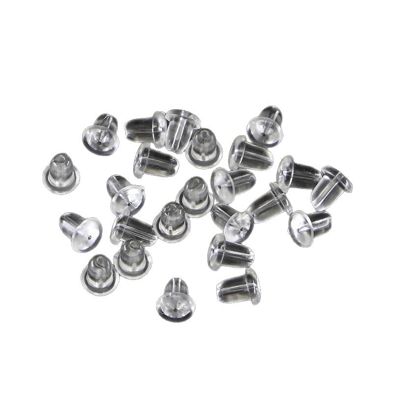 diy jewelry earrings transparent silicone ear plugs ear studs ear jewelry accessories wholesale earrings glue plugs the ears to force the ear beams