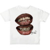 European Size Cross-Border Cotton Men's Lips Print Graphic Tees Y2K t Shirts Summer