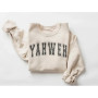 European Size Cross-Border Cotton Yahweh Sweatshirt Casual Long Sleeve Crewneck Pull