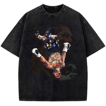 European Size Cross-Border Cotton Gervonta Tank Davis Flip T-Shirt Tank Davis Boxing