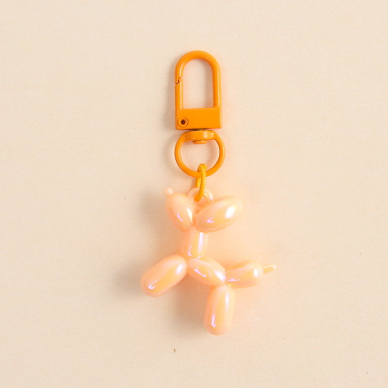 New cartoon laser balloon dog pendant creative keychain bag pendant diy handmade accessories material wholesale