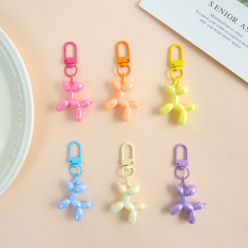 New cartoon laser balloon dog pendant creative keychain bag pendant diy handmade accessories material wholesale