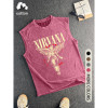 European Size Cross-Border Cotton Men's Vintage Angel Graphic Print Tank Top, Casual
