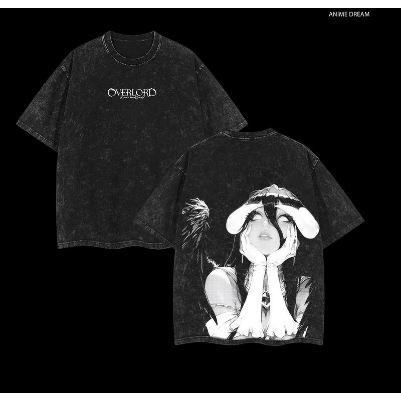 European Size Cross-Border Cotton Albedo Overlord Anime Double Printed Vintage Washe