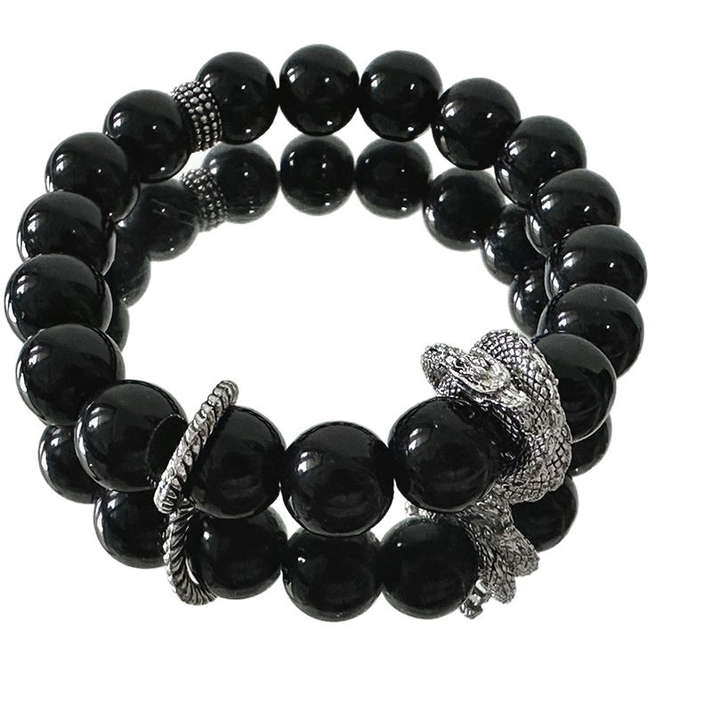 [Guochao Fengshangui] Original ancient style handmade glass beaded bracelet for men, new Chinese style bracelet for girls