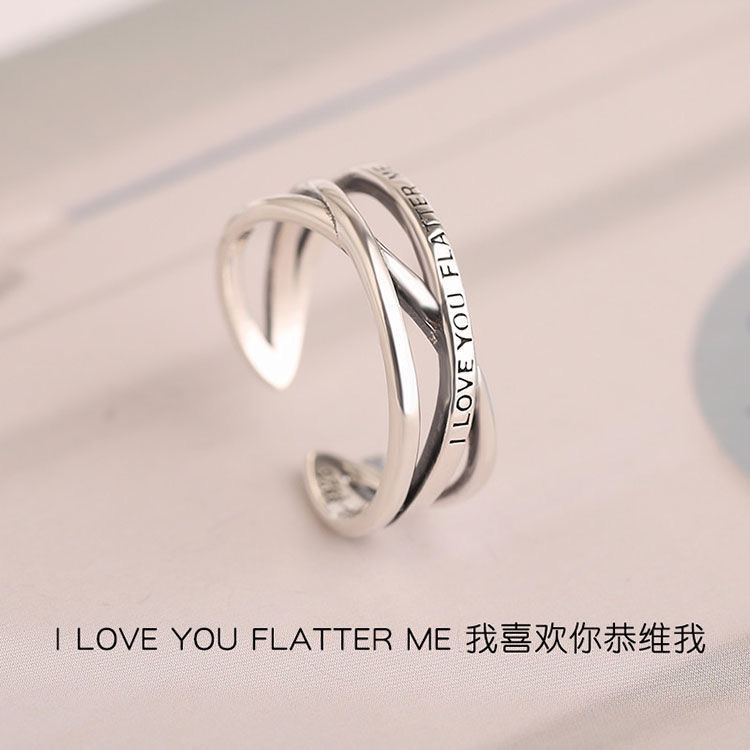 New popular diy design simple women's ring, a birthday gift for your girlfriend, a versatile and exquisite ring