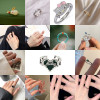 New popular diy design simple women's ring, a birthday gift for your girlfriend, a versatile and exquisite ring